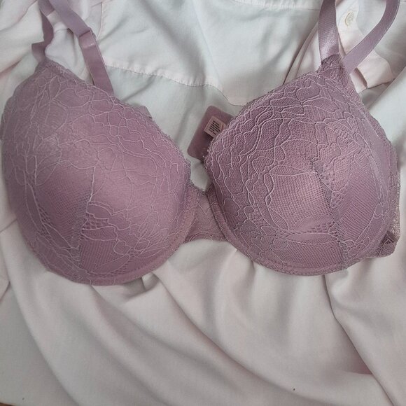 Juicy Couture Lavender Ice Lace Demi Bra 38DD Underwire - Picture 1 of 7